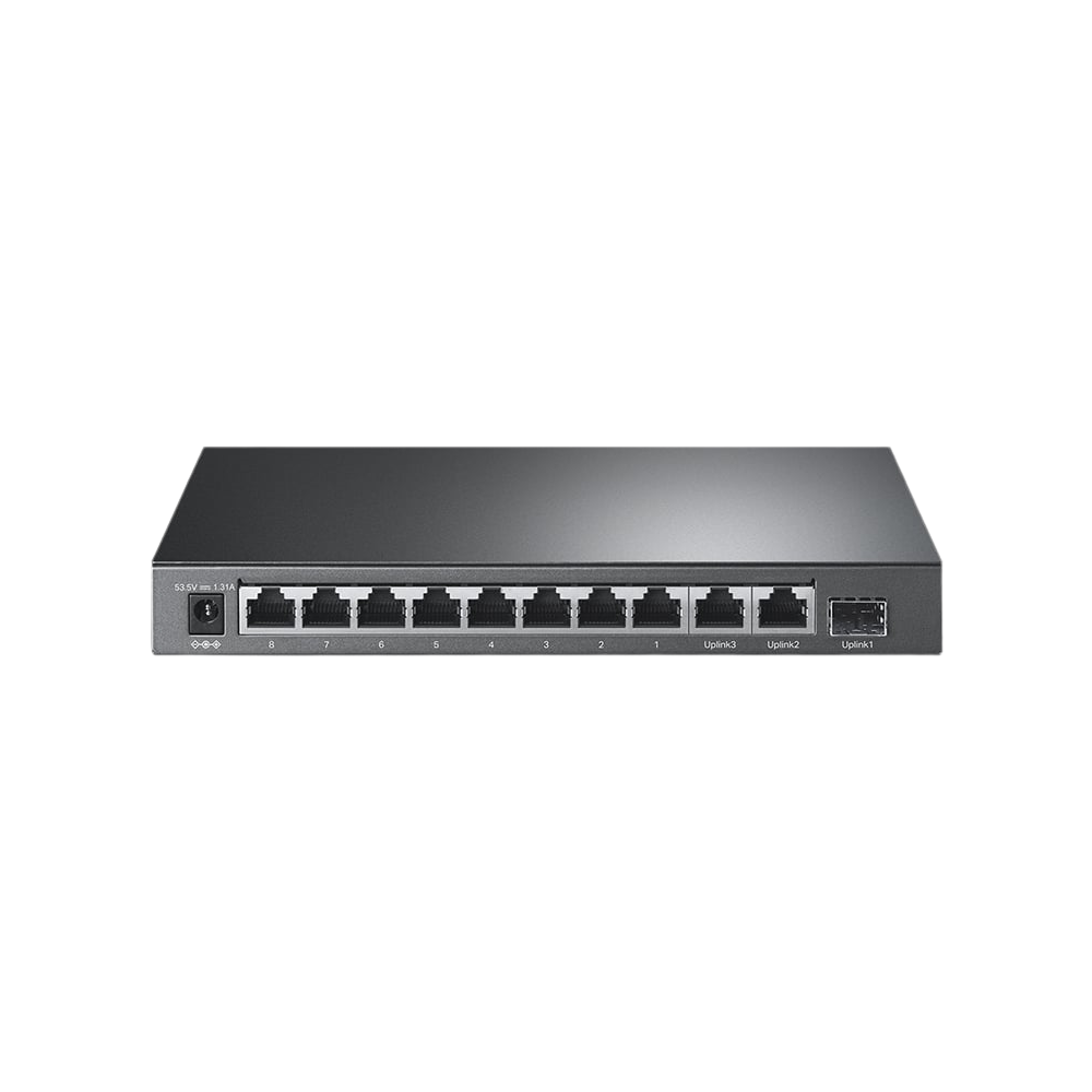 TP-Link SL1311P - 8-Port 10/100Mbps + 3-Port Gigabit Desktop Switch with 8-Port PoE+