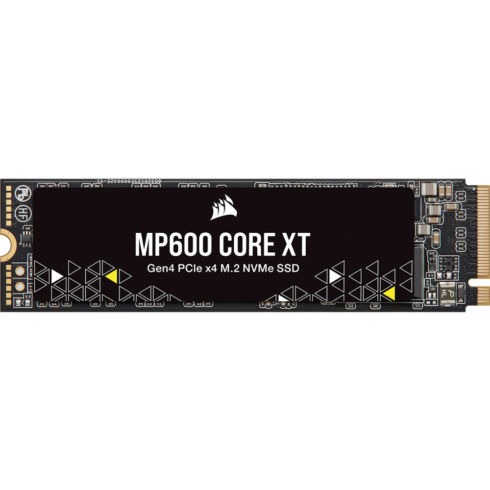 A large main feature product image of Corsair MP600 CORE XT PCIe Gen4 NVMe M.2 SSD - 2TB