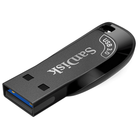 A large main feature product image of SanDisk Ultra Shift USB 3.0 Flash Drive - Black 256GB