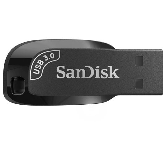A large main feature product image of SanDisk Ultra Shift USB 3.0 Flash Drive - Black 256GB