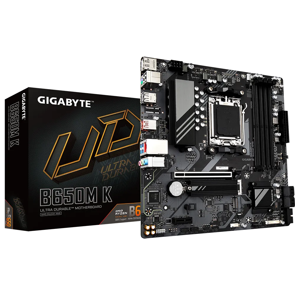 Gigabyte B650M K AM5 mATX Desktop Motherboard PLE Computers