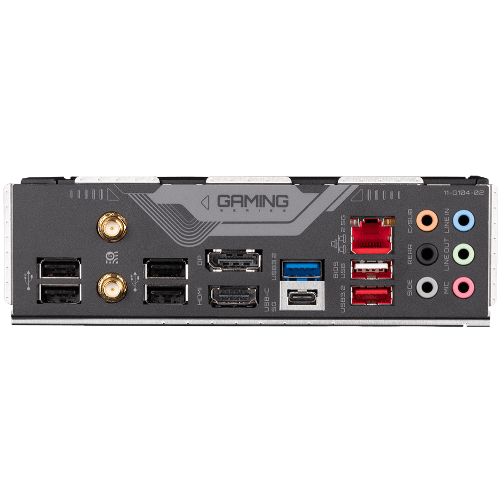 A large main feature product image of Gigabyte B760 Gaming X AX LGA1700 ATX Desktop Motherboard