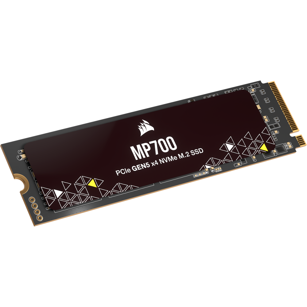 A large main feature product image of Corsair MP700 PCIe Gen5 NVMe M.2 SSD - 2TB