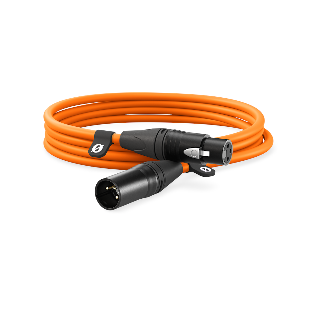 A large main feature product image of RODE Premium XLR Cable 3m - Orange