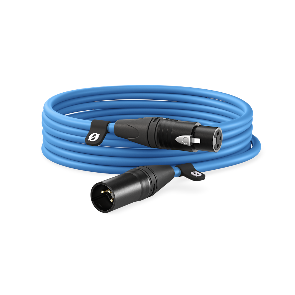 A large main feature product image of RODE Premium XLR Cable 6m - Blue