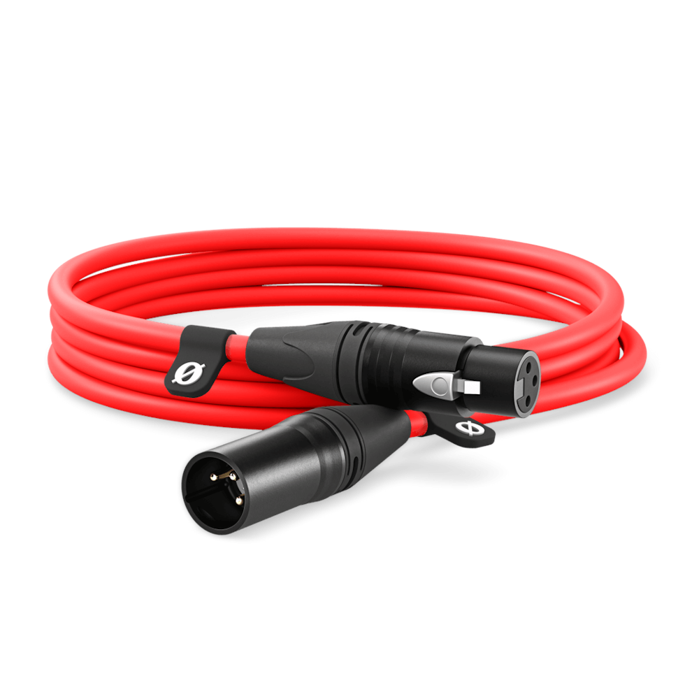 A large main feature product image of RODE Premium XLR Cable 3m - Red