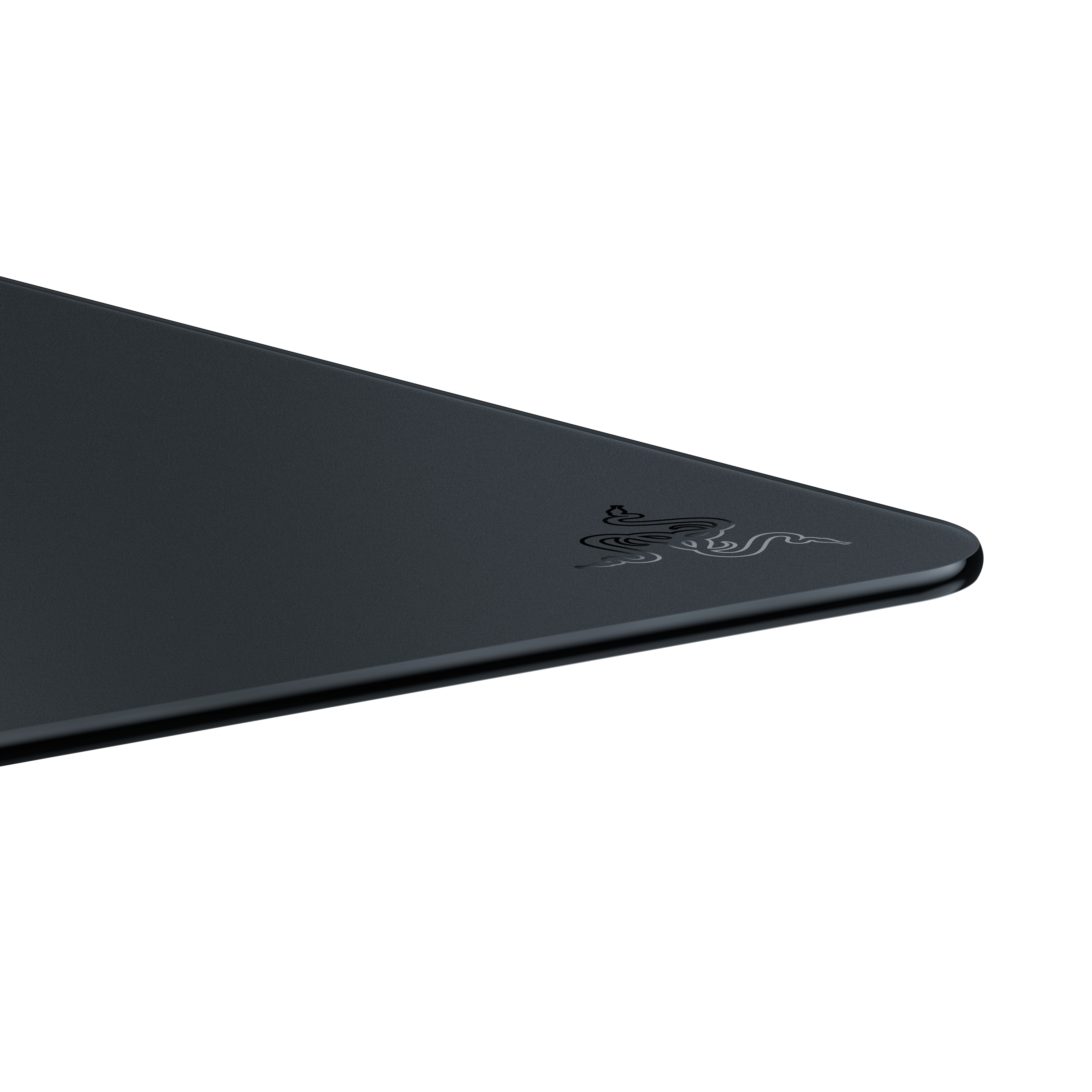 A large main feature product image of Razer Atlas - Premium Tempered Glass Mousepad (Black)