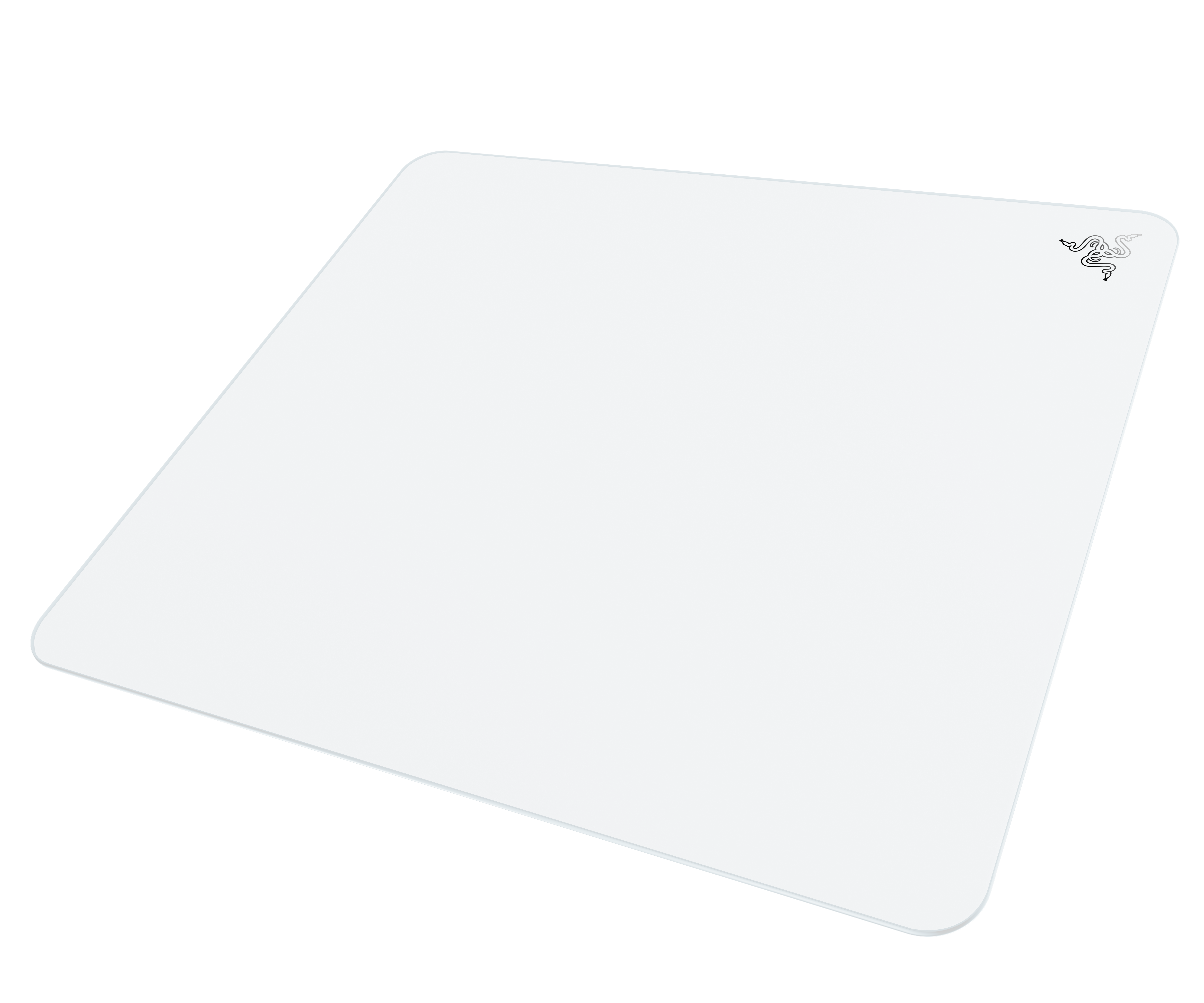 A large main feature product image of Razer Atlas - Premium Tempered Glass Mousepad (White)