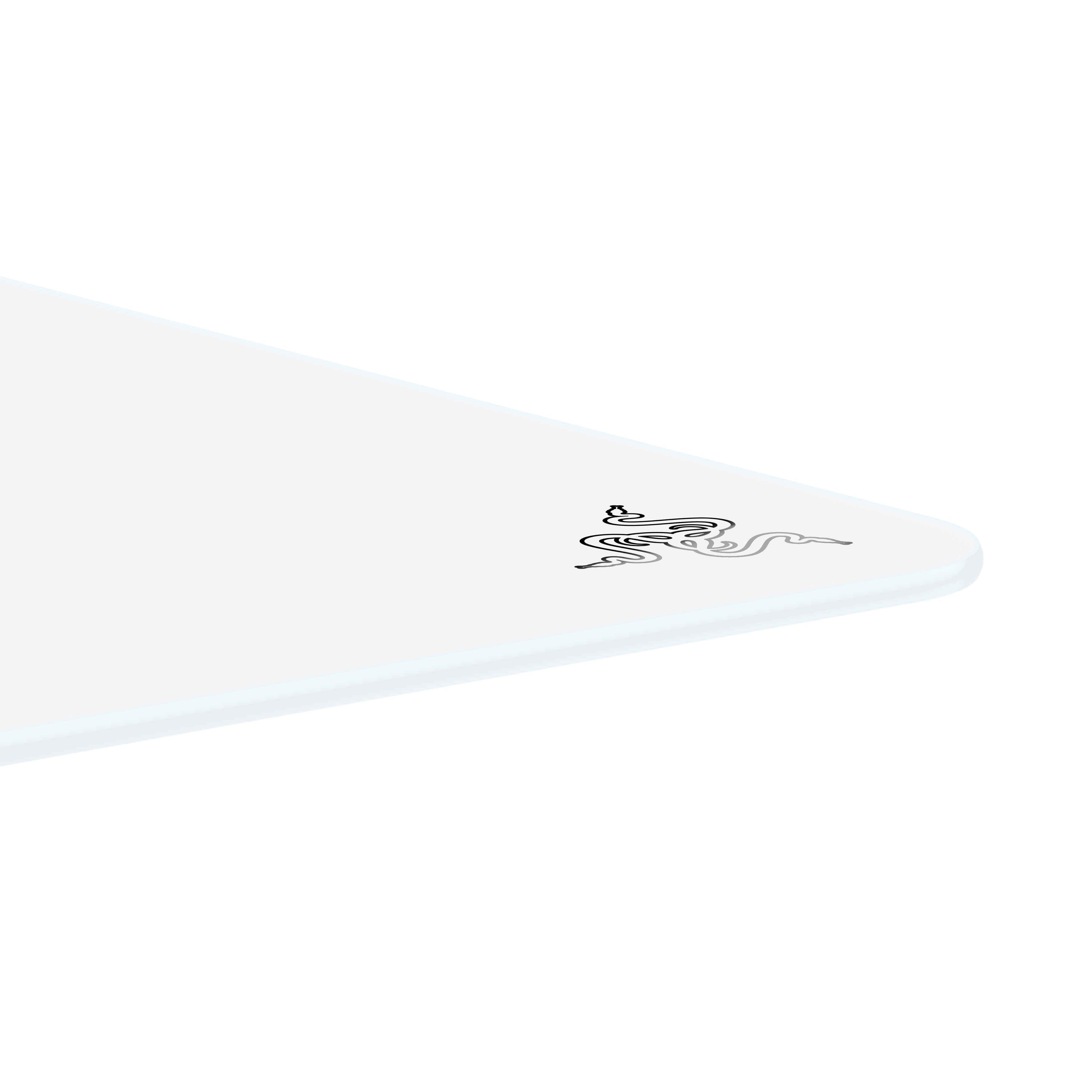 A large main feature product image of Razer Atlas - Premium Tempered Glass Mousepad (White)