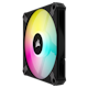 A small tile product image of Corsair iCUE AF120 RGB SLIM 120mm PWM Fluid Dynamic Bearing Fan — Black Twin Pack