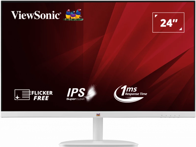 ViewSonic VA2432HW 24" 1080p 100Hz IPS Monitor White PLE Computers