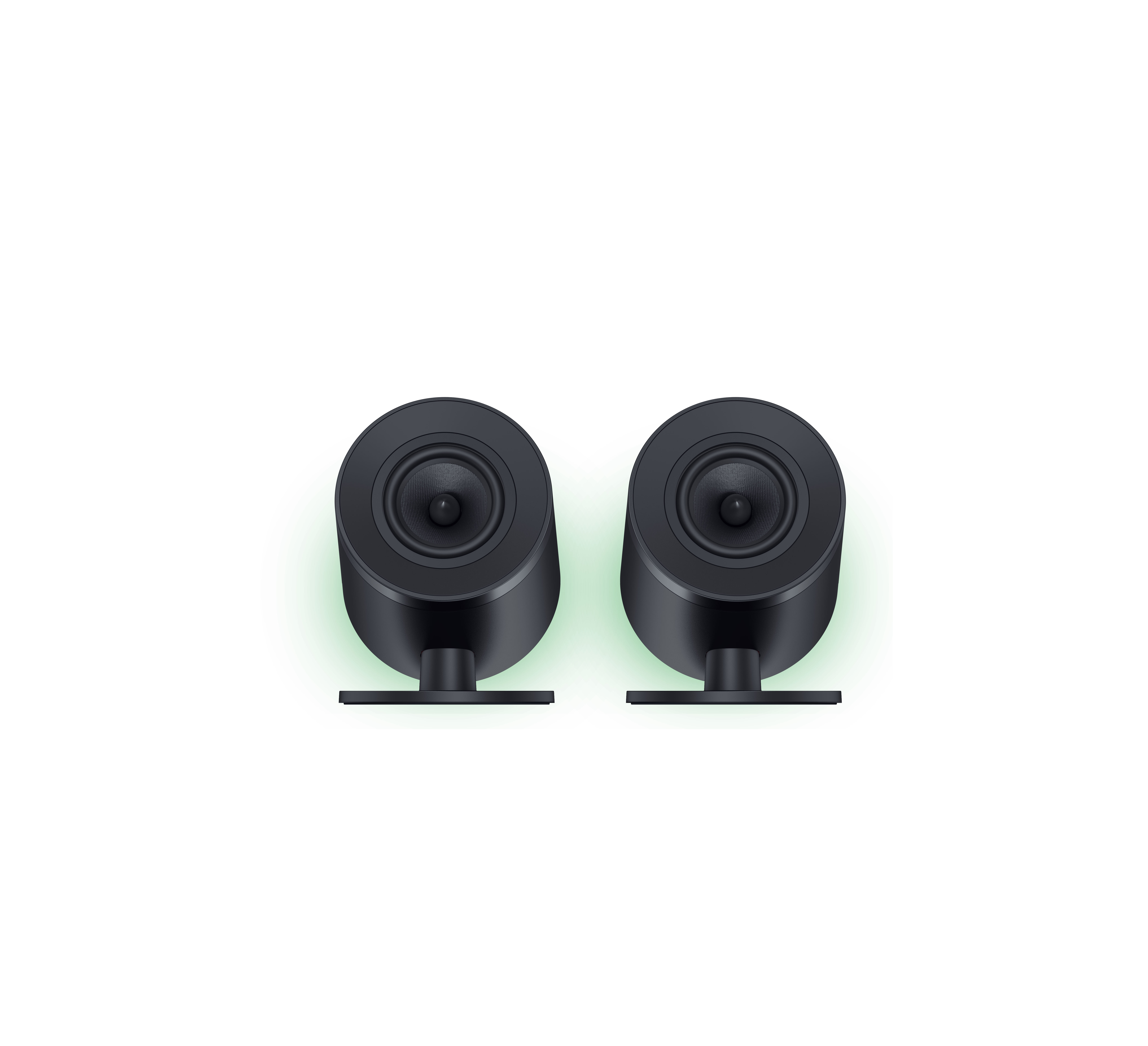A large main feature product image of Razer Nommo V2 Pro Full-Range 2.1 PC Gaming Speakers with Wireless Subwoofer 