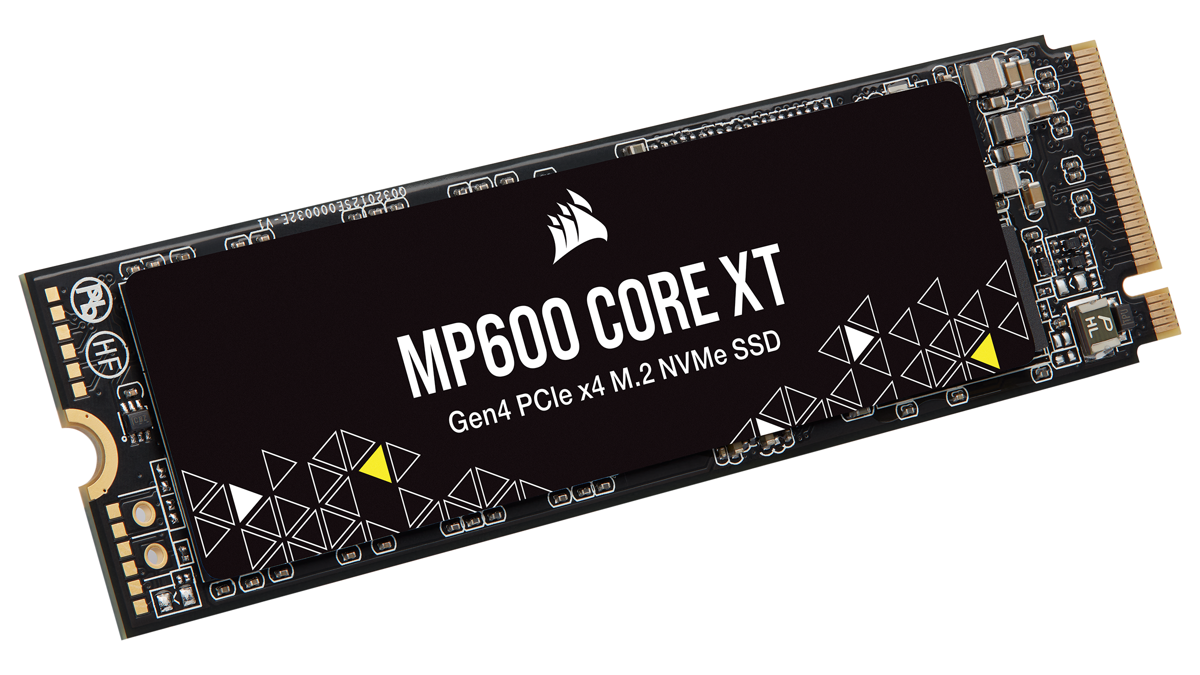 A large main feature product image of Corsair MP600 CORE XT PCIe Gen4 NVME M.2 SSD - 4TB 