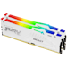 A product image of Kingston 32GB Kit (2x16GB) DDR5 Fury Beast RGB AMD EXPO C36 5600MHz - White