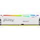 A small tile product image of Kingston 32GB Kit (2x16GB) DDR5 Fury Beast RGB AMD EXPO C36 5600MHz - White