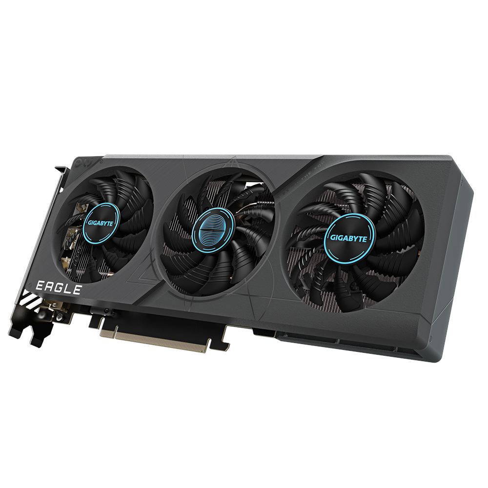 A large main feature product image of Gigabyte GeForce RTX 4060 Ti Eagle 8GB GDDR6