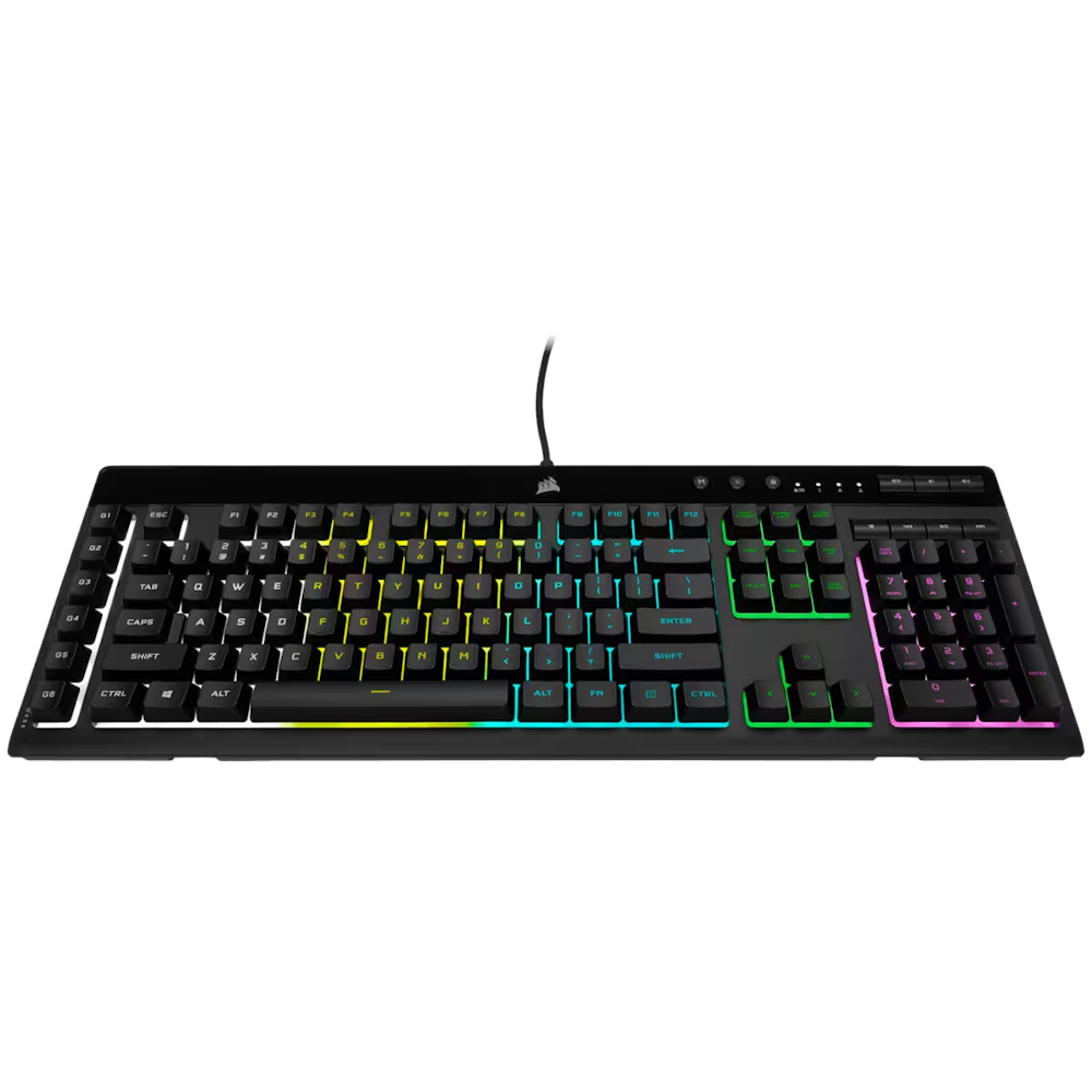 A large main feature product image of Corsair Gaming K55 Pro Lite RGB Corded Keyboard 