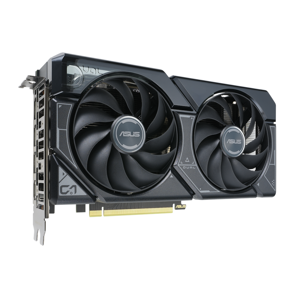 A large main feature product image of ASUS GeForce RTX 4060 Ti Dual OC 8GB GDDR6 - Black