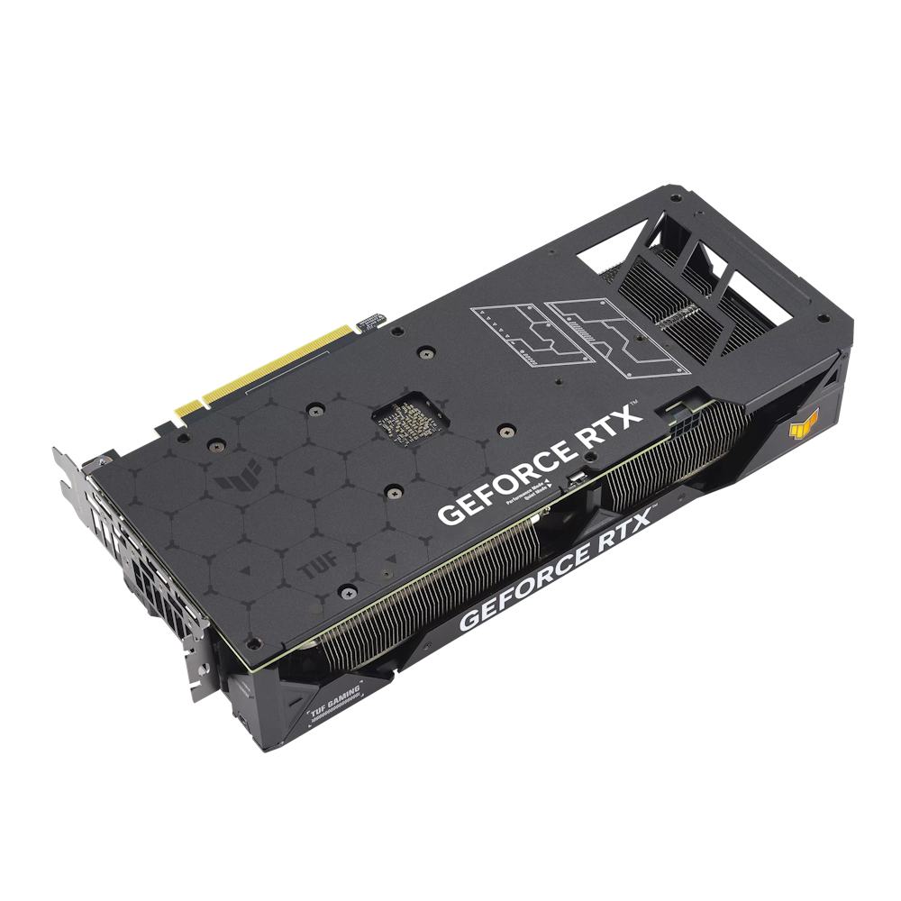 A large main feature product image of ASUS GeForce RTX 4060 Ti TUF Gaming OC 8GB GDDR6
