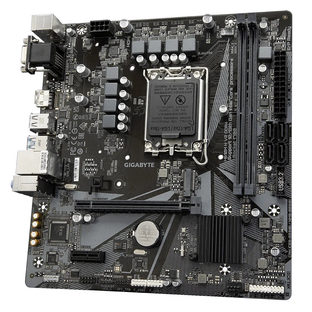 Gigabyte H610M-H V2 DDR4 LG1700 MATX Desktop Motherboard | PLE Computers