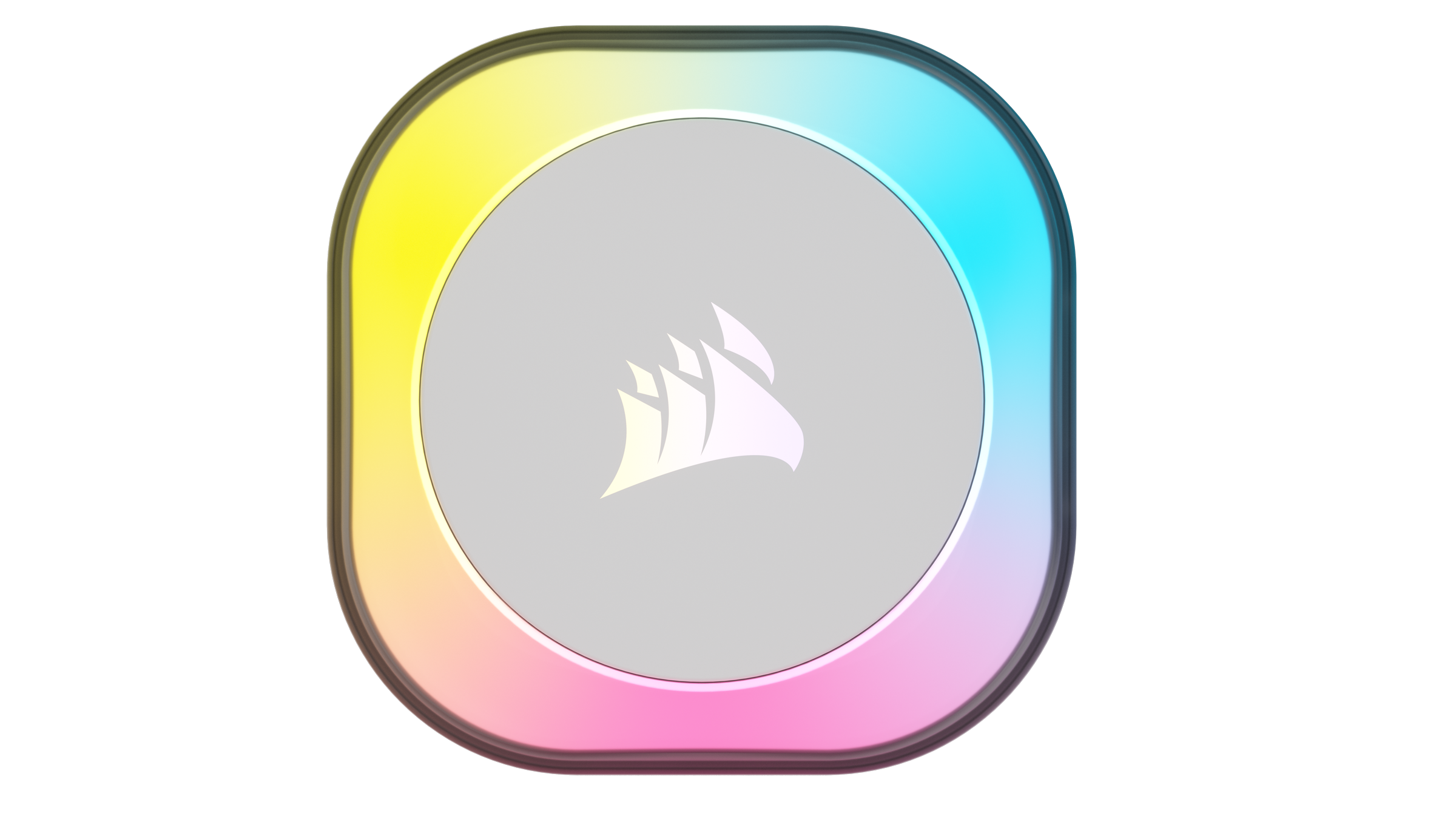 A large main feature product image of Corsair iCUE LINK H100i RGB - 240mm AIO Liquid CPU Cooler (White)