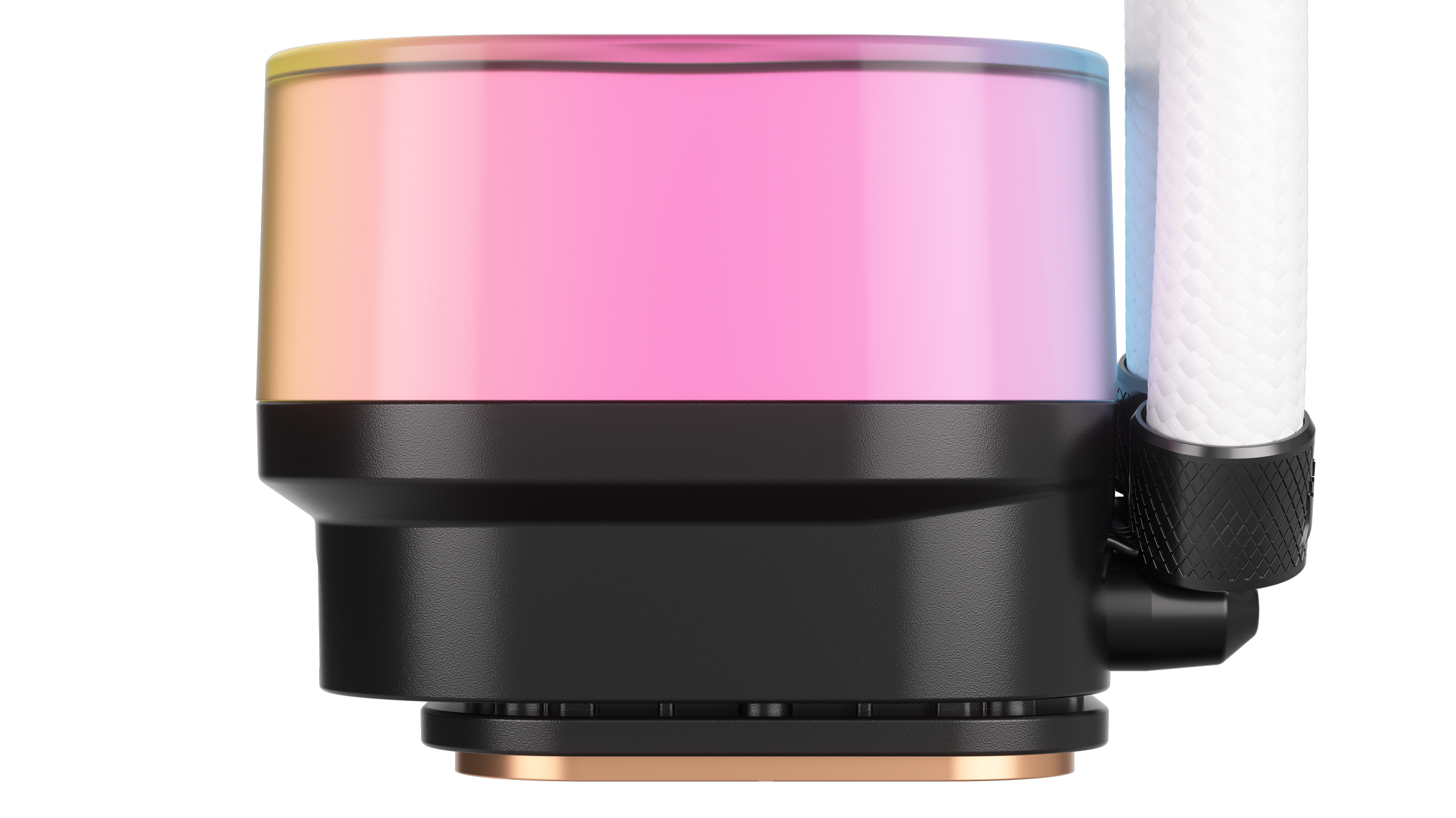 A large main feature product image of Corsair iCUE LINK H100i RGB - 240mm AIO Liquid CPU Cooler (White)