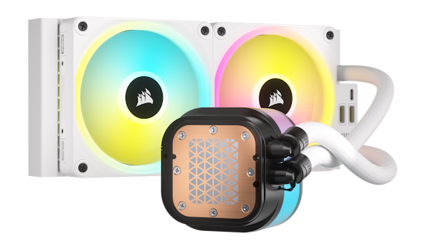 Corsair iCUE LINK H100i RGB 240mm AIO Liquid CPU Cooler (White