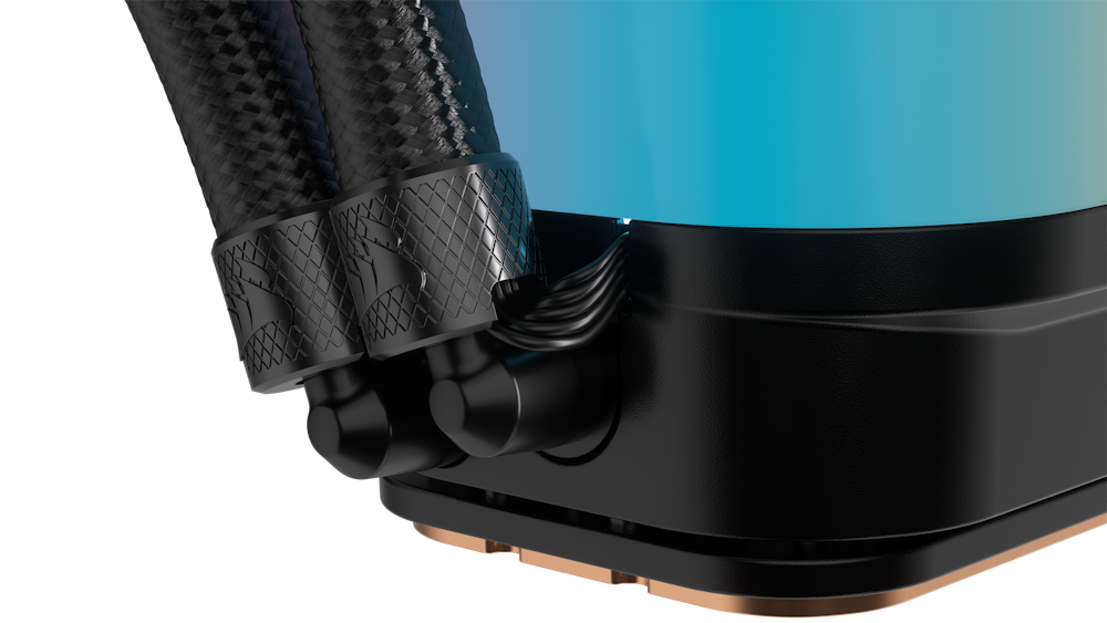 A large main feature product image of Corsair iCUE LINK H115i RGB 280mm AIO Liquid CPU Cooler