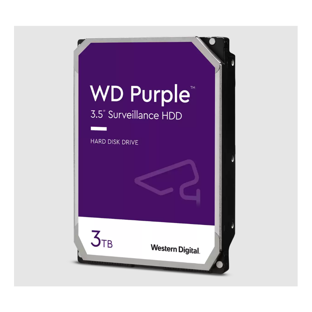 WD Purple 3.5" Surveillance HDD - 3TB 256MB