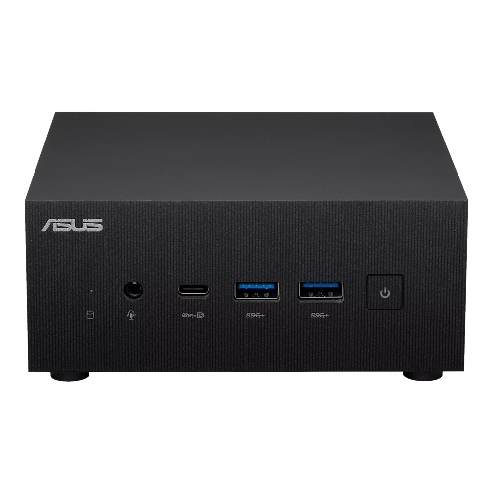 A large main feature product image of ASUS PN53 Ryzen 5 7535H Barebones Mini PC