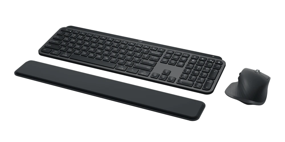A large main feature product image of Logitech MX Keys S Wireless Keyboard Performance Combo with MX Master 3S