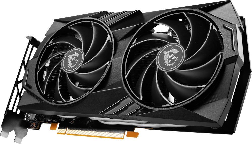 A large main feature product image of MSI GeForce RTX 4060 Gaming X 8GB GDDR6