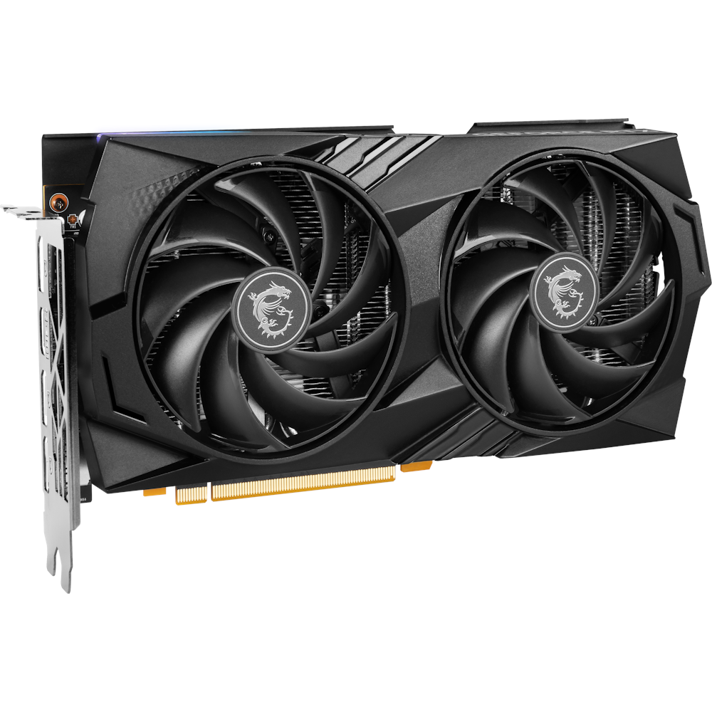 A large main feature product image of MSI GeForce RTX 4060 Gaming X 8GB GDDR6