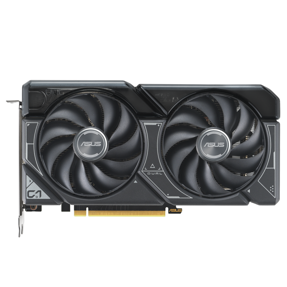 A large main feature product image of ASUS GeForce RTX 4060 Dual OC 8GB GDDR6 - Black
