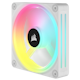 A small tile product image of Corsair iCUE LINK QX120 RGB 120mm PWM Triple Fan Kit - White