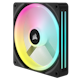 A small tile product image of Corsair iCUE LINK QX140 RGB 140mm PWM Dual Fan Kit - Black