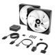 A small tile product image of Corsair iCUE LINK QX140 RGB 140mm PWM Dual Fan Kit - Black