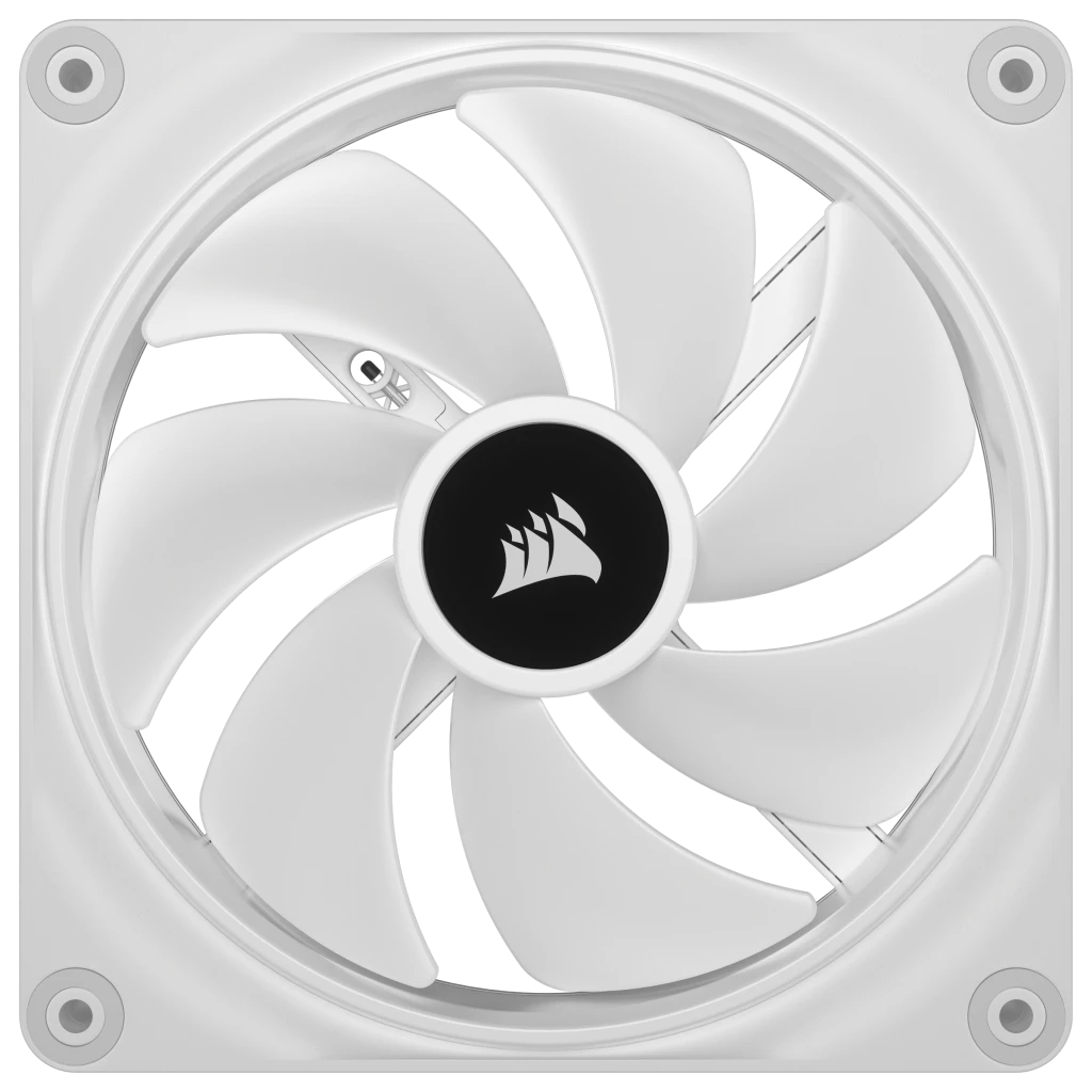 A large main feature product image of Corsair iCUE LINK QX140 RGB - 140mm PWM Modular Fan (White)