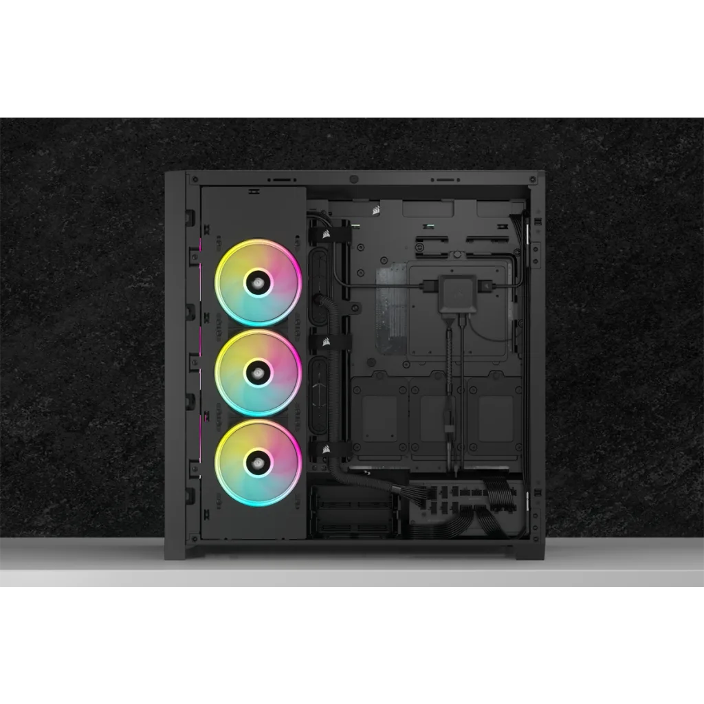 A large main feature product image of Corsair iCUE LINK System Hub
