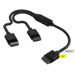A product image of Corsair iCUE LINK 600mm Y-Cable