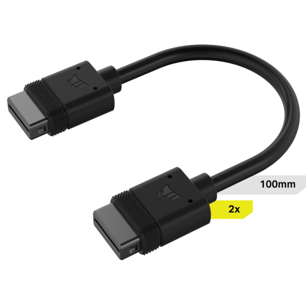 A large main feature product image of Corsair iCUE LINK Cable - 100mm