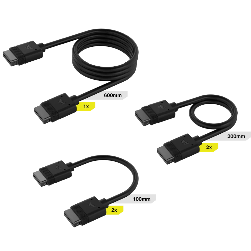 A large main feature product image of Corsair iCUE LINK Cable Kit