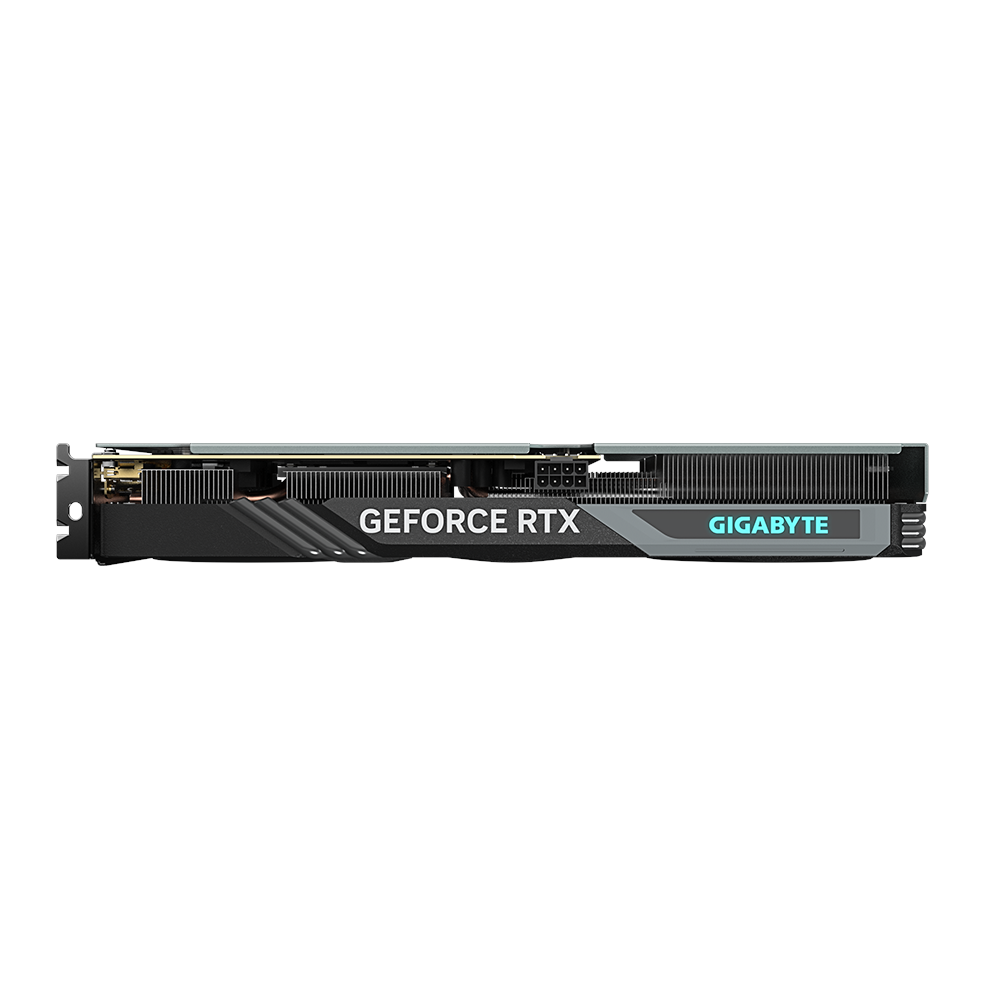 A large main feature product image of Gigabyte GeForce RTX 4060 Gaming OC 8GB GDDR6