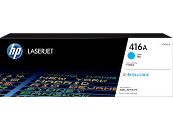 Product image of HP 416A Cyan LaserJet Toner Cartridge - Click for product page of HP 416A Cyan LaserJet Toner Cartridge