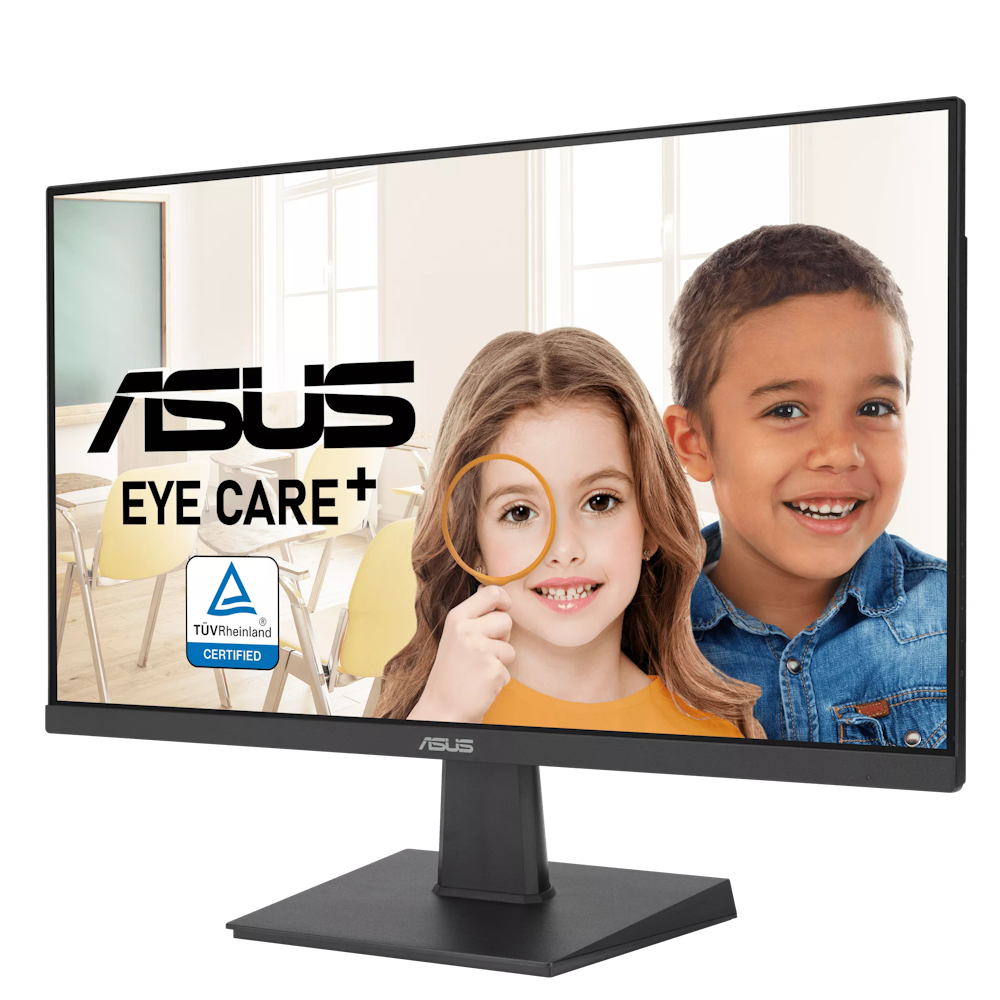 A large main feature product image of ASUS VA24EHF 24" 1080p 100Hz IPS Monitor