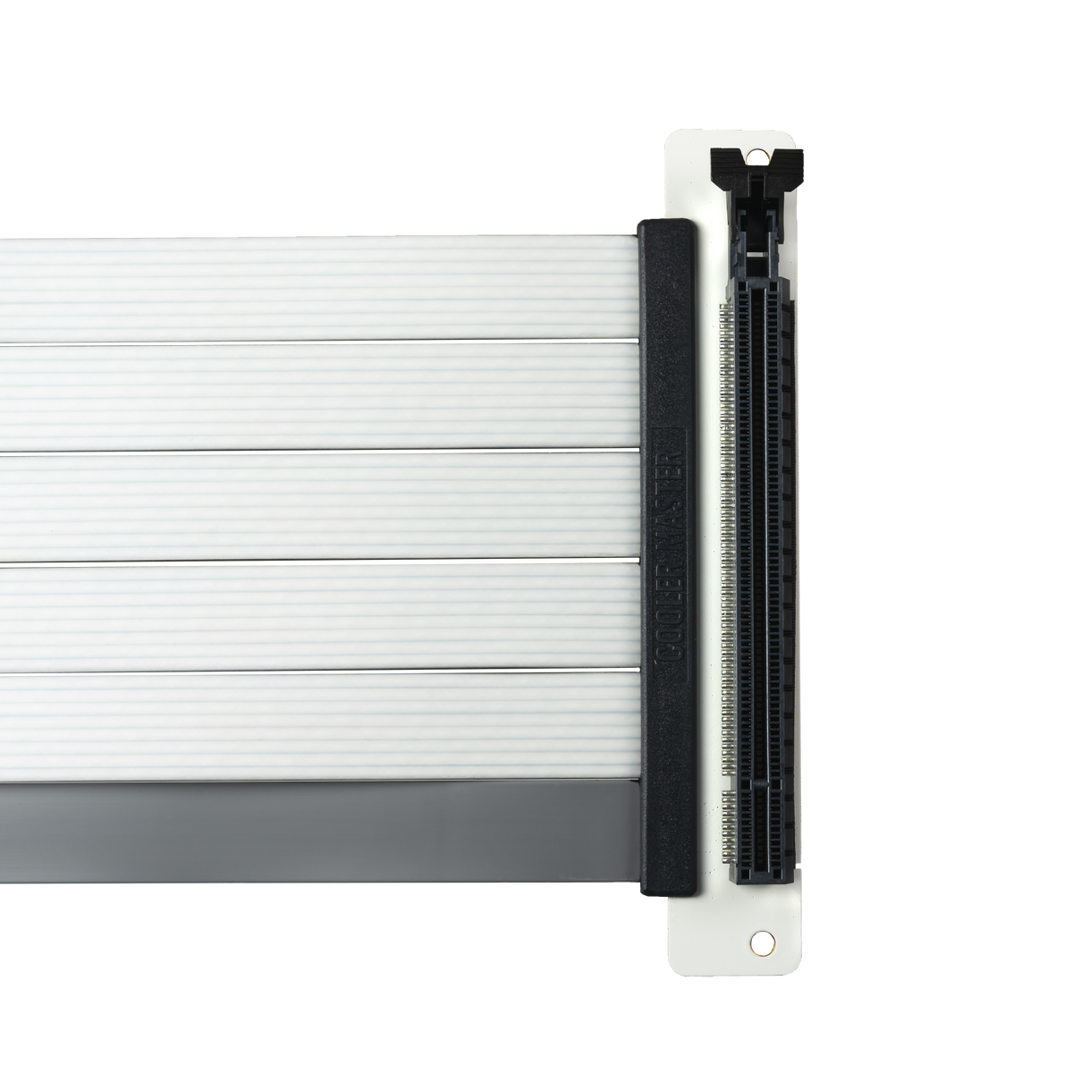 A large main feature product image of Cooler Master PCIe 4.0 x16 Riser Cable V2 - 200mm (White)