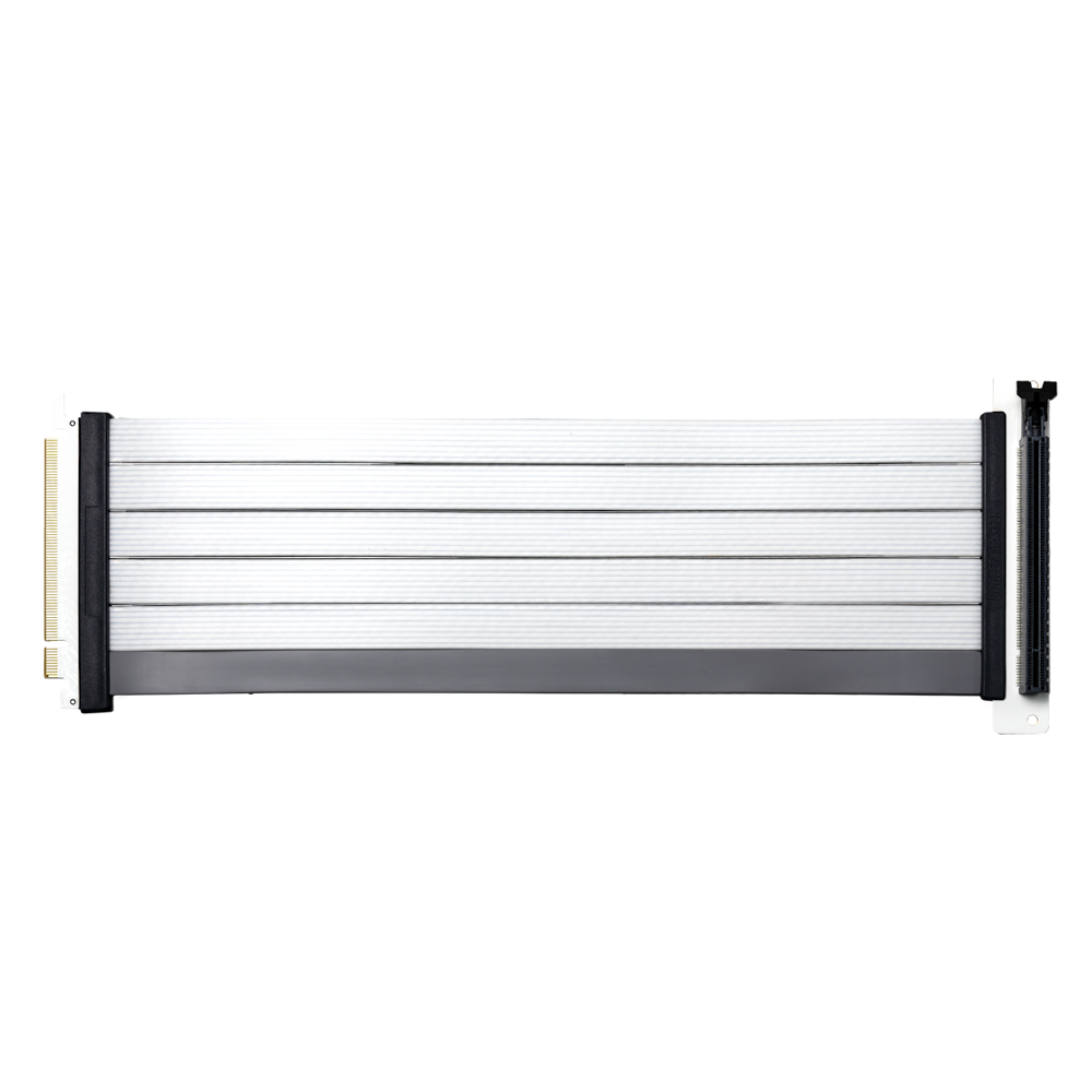 A large main feature product image of Cooler Master MasterAccessory PCIe 4.0 x16 300mm V2 Riser Cable - White