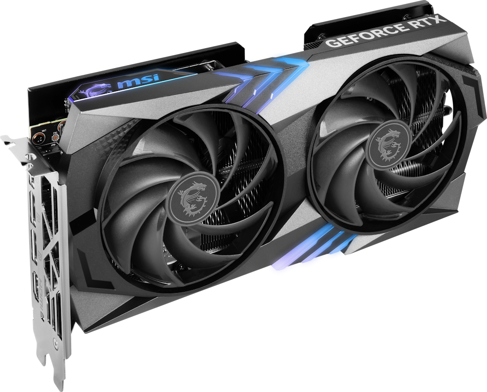A large main feature product image of MSI GeForce RTX 4060 Ti Gaming X 16GB GDDR6 - Black