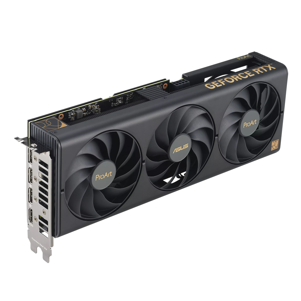A large main feature product image of ASUS GeForce RTX 4060 Ti ProArt OC 16GB GDDR6
