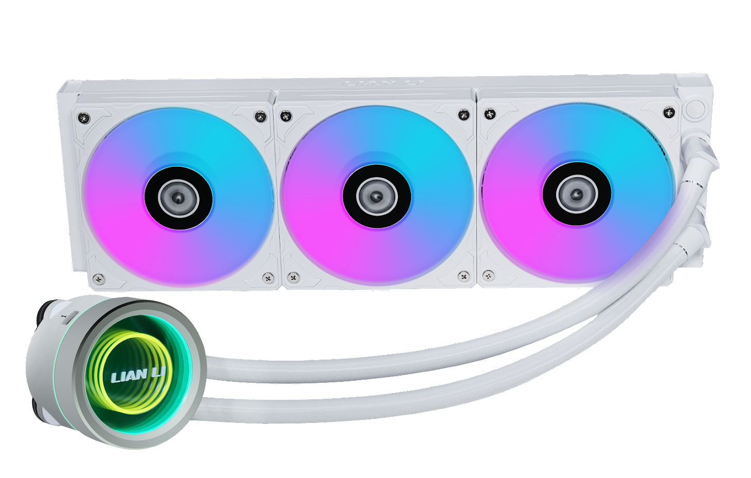 Lian Li Galahad II Trinity 360 RGB 360mm AIO Liquid CPU Cooler White